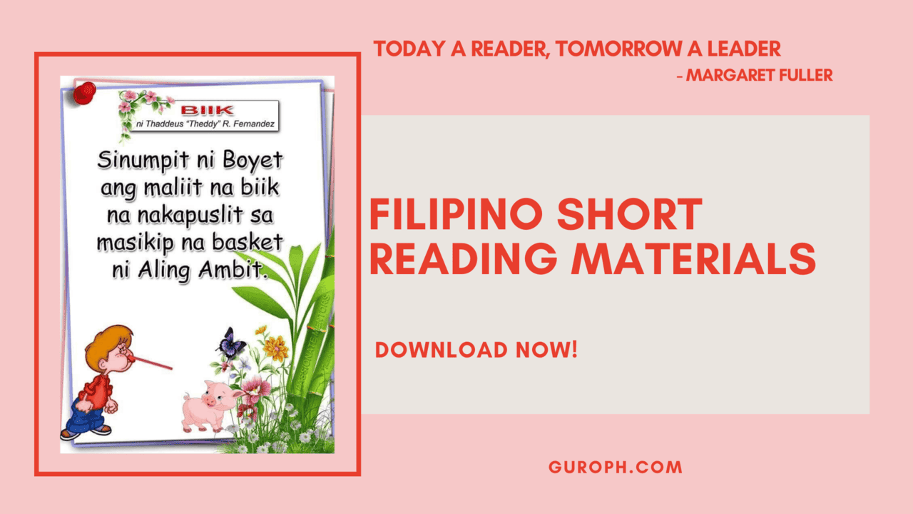 filipino short reading materials