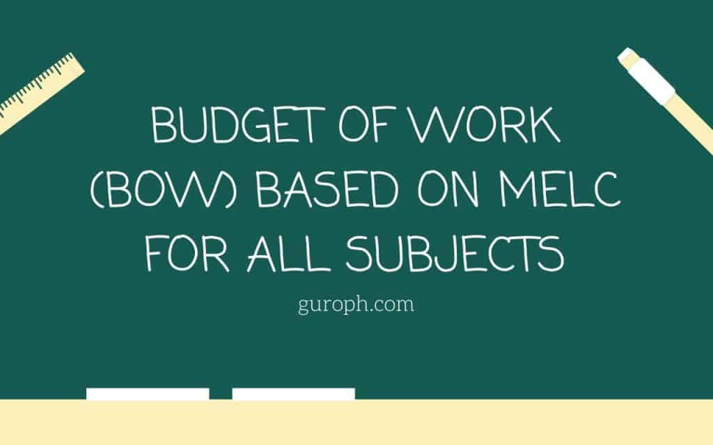 Most Essential Learning Competencies (MELC) CG Codes & Guidelines
