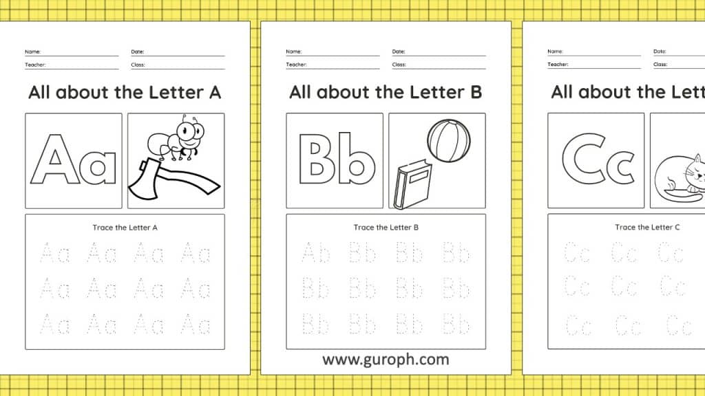 tracing letters worksheets for kindergarten