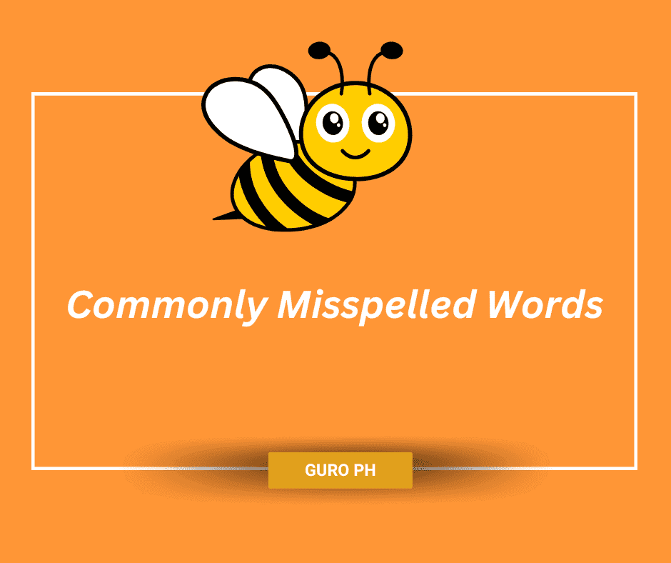 Commonly misspelled words