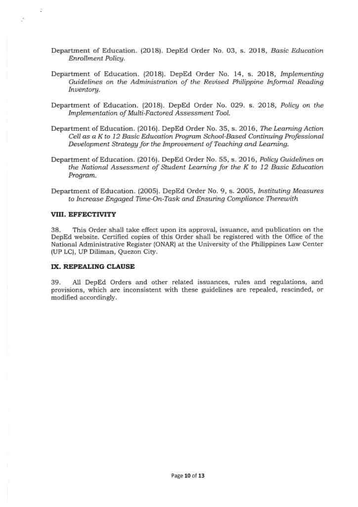 Deped school calendar and activities for the school year 2023 2024